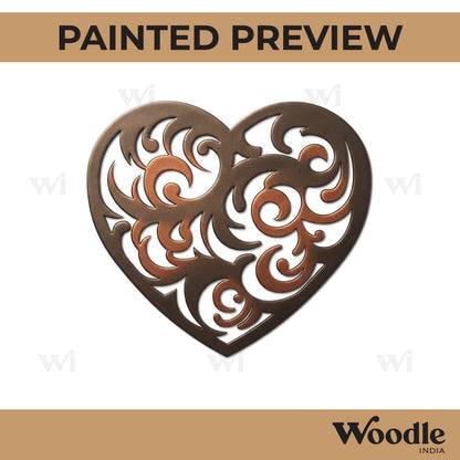 Heart Cutout MDF Design 2