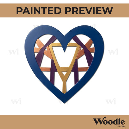 Heart Cutout MDF Design 4
