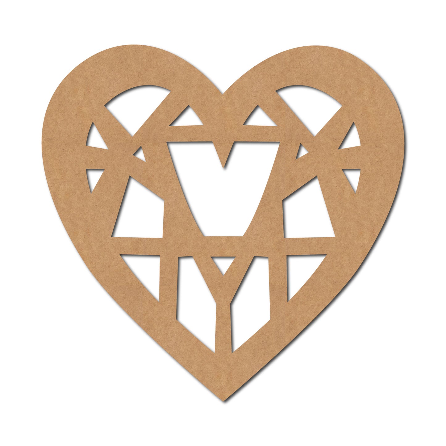 Heart Cutout MDF Design 4