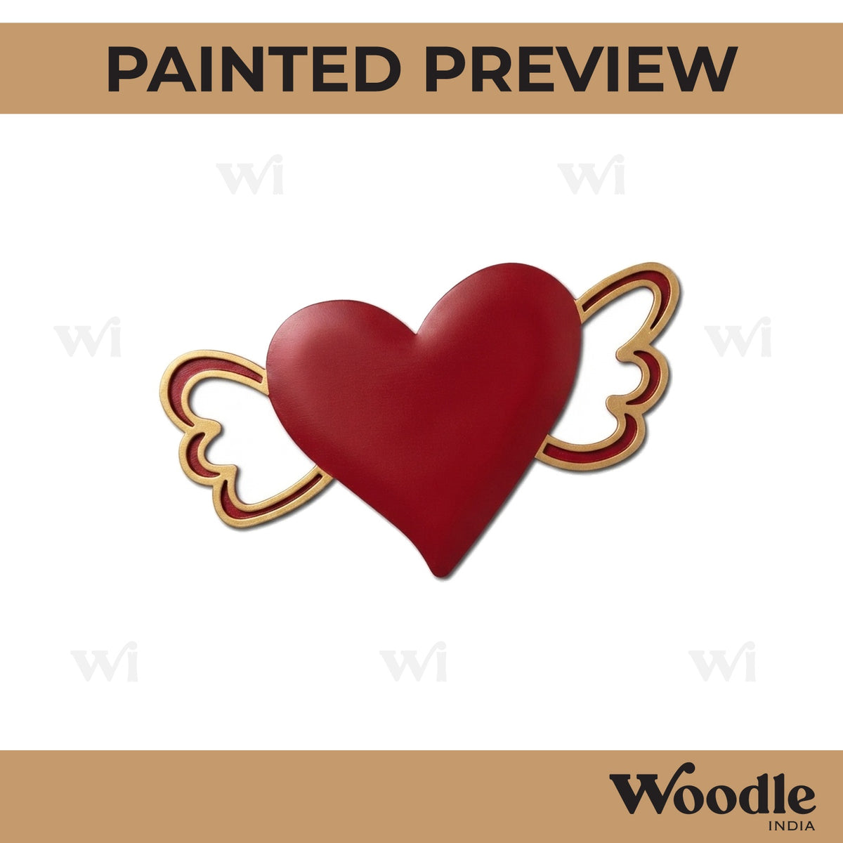Heart Cutout MDF Design 5