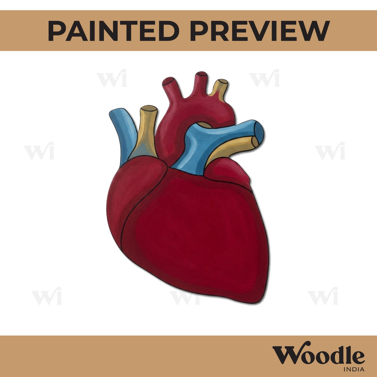 Heart Cutout MDF Design 6