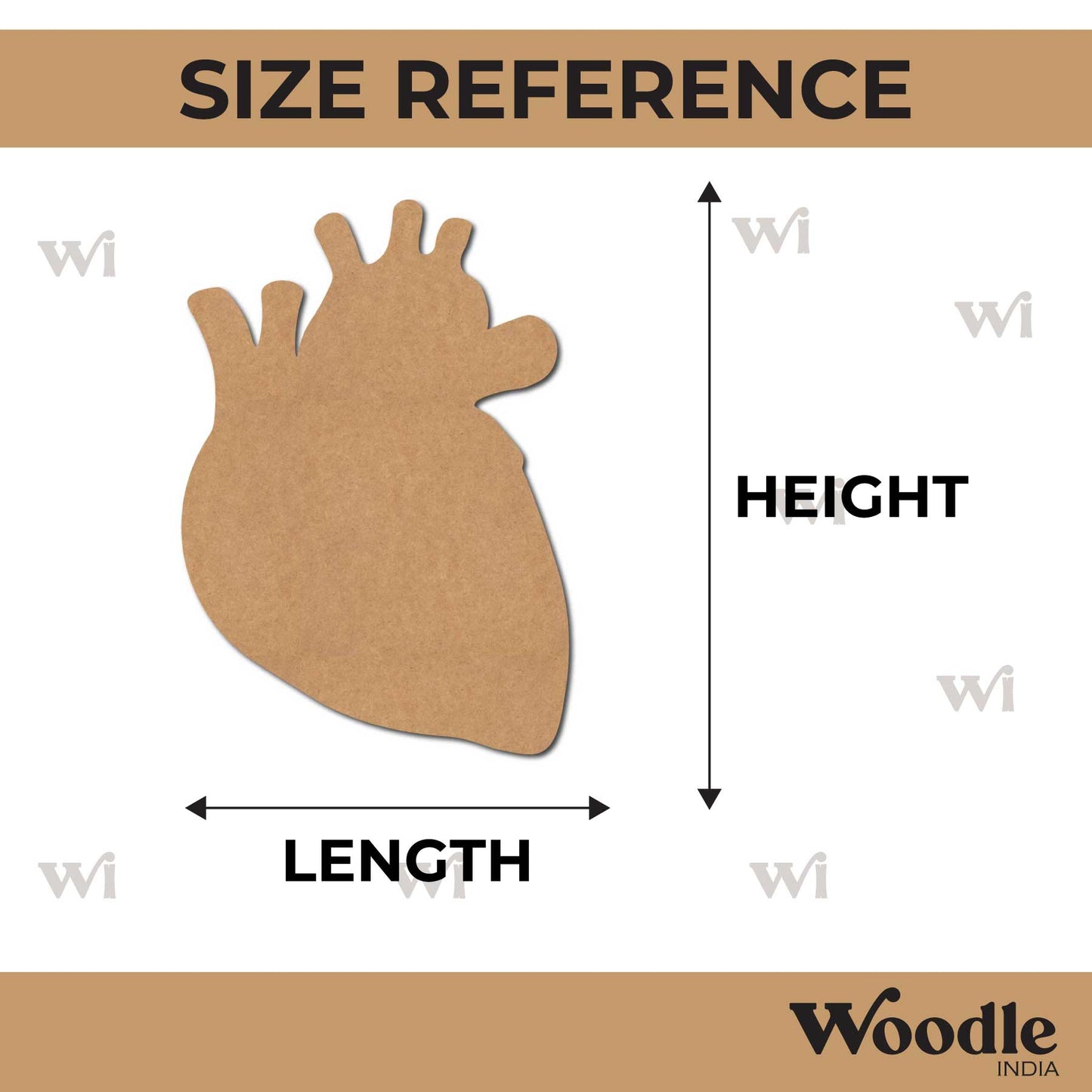Heart Cutout MDF Design 6