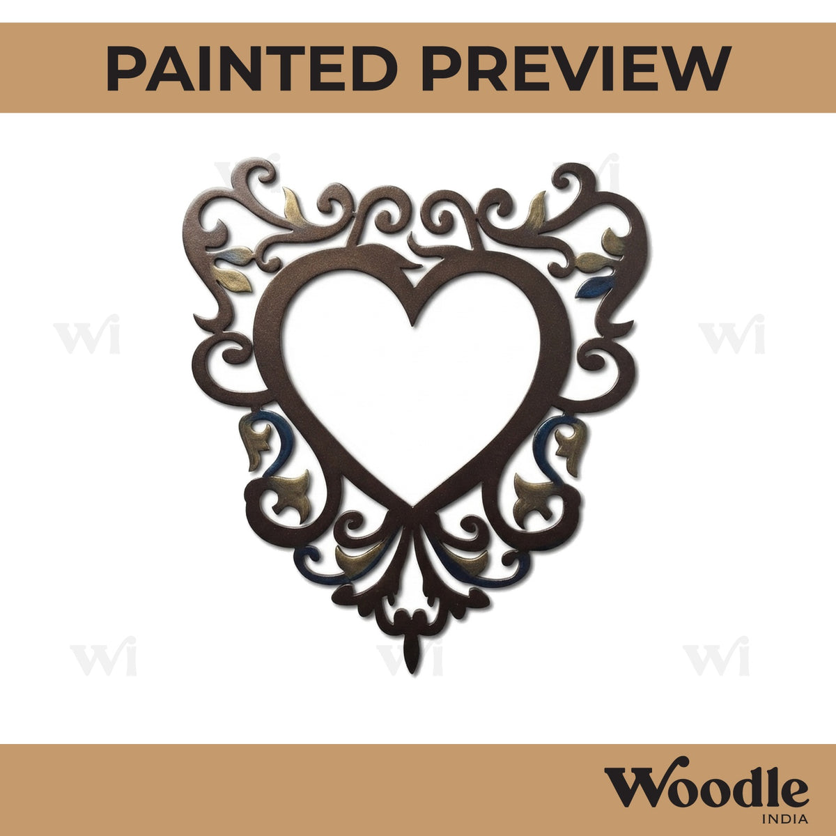 Heart Cutout MDF Design 7