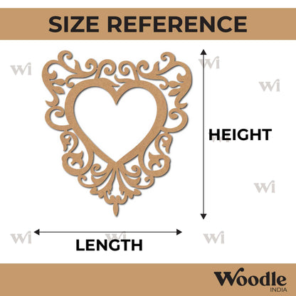Heart Cutout MDF Design 7