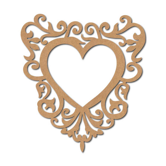 Heart Cutout MDF Design 7