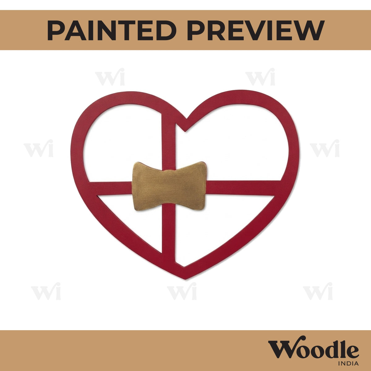 Heart Cutout MDF Design 8