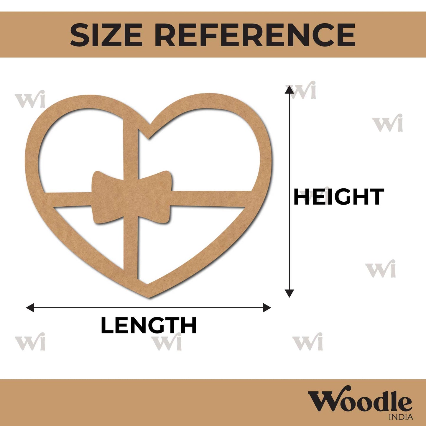 Heart Cutout MDF Design 8
