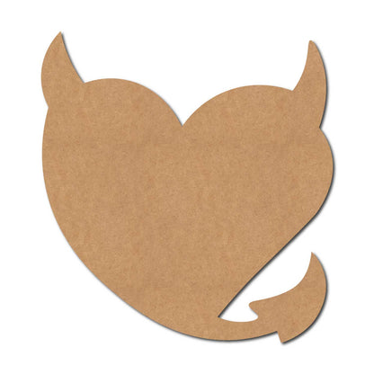 Heart Devil Cutout MDF Design 2