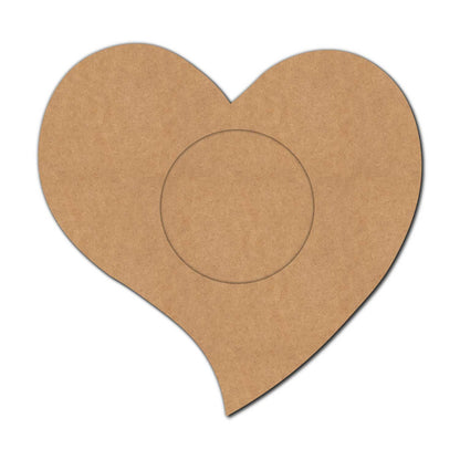 Heart Diya Tealight Holder MDF Design 1