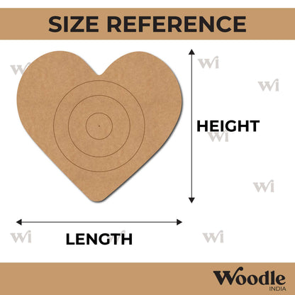 Heart Evil Eye Pre Marked MDF Design 1