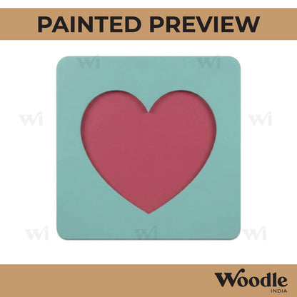 Heart Frame MDF Design 1
