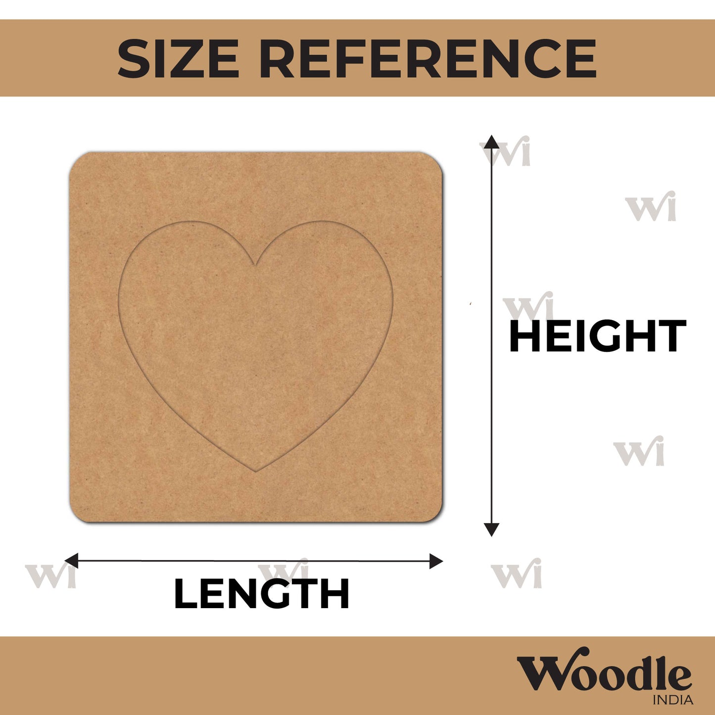 Heart Frame MDF Design 1