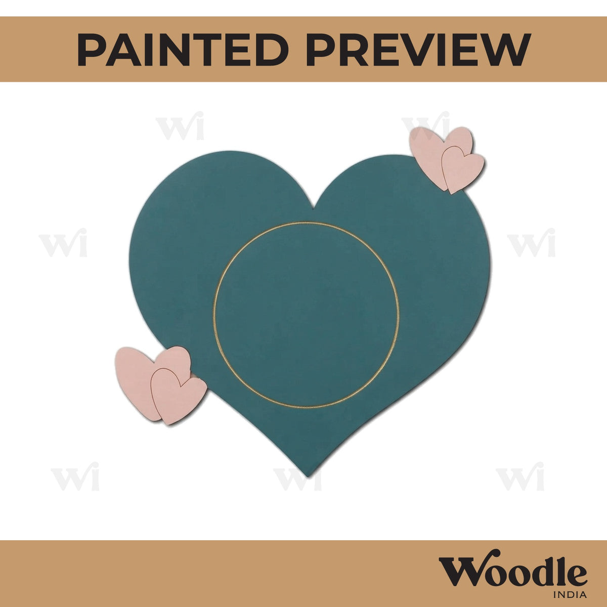 Heart Frame MDF Design 2
