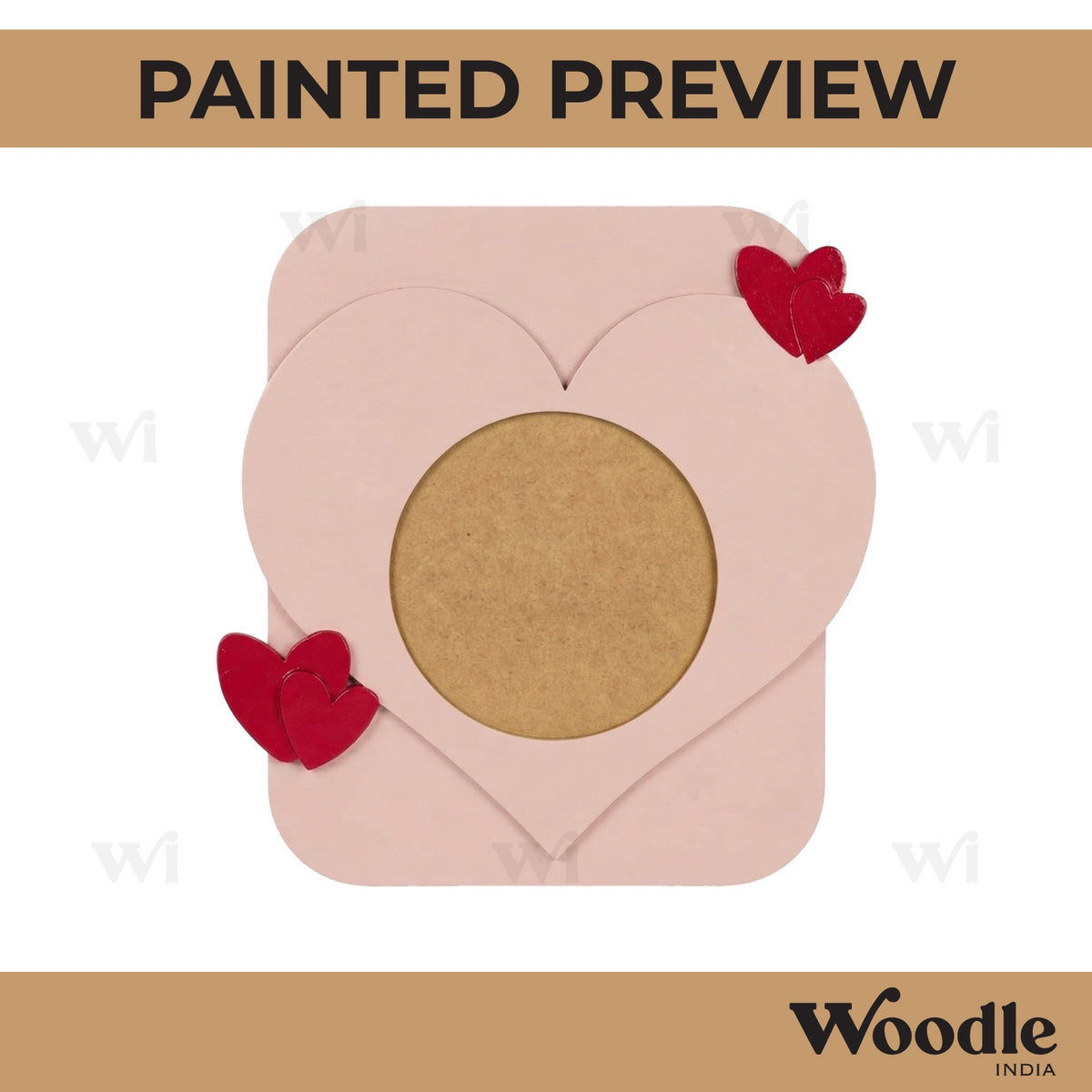 Heart Frame MDF Design 3