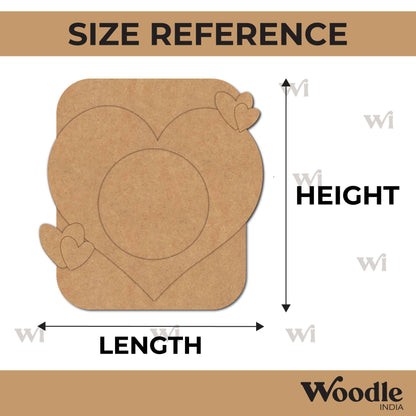 Heart Frame MDF Design 3