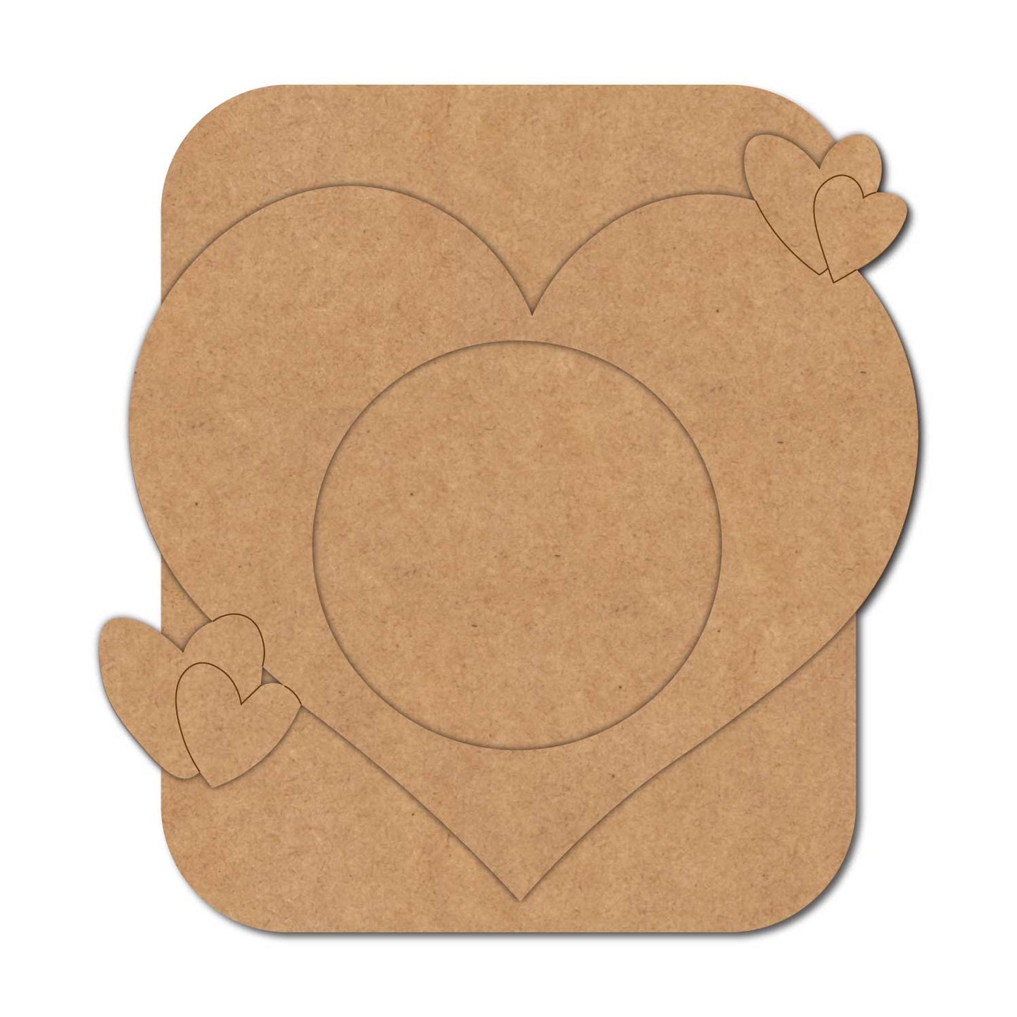 Heart Frame MDF Design 3