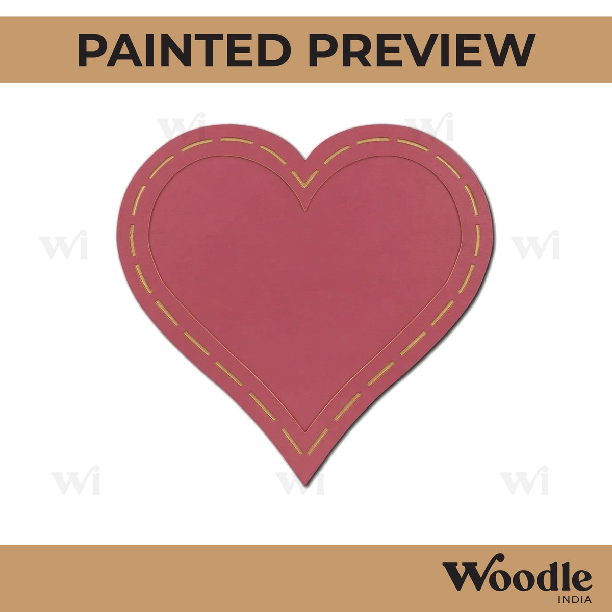 Heart Frame MDF Design 4
