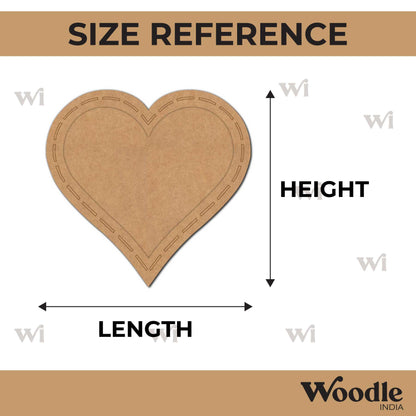 Heart Frame MDF Design 4