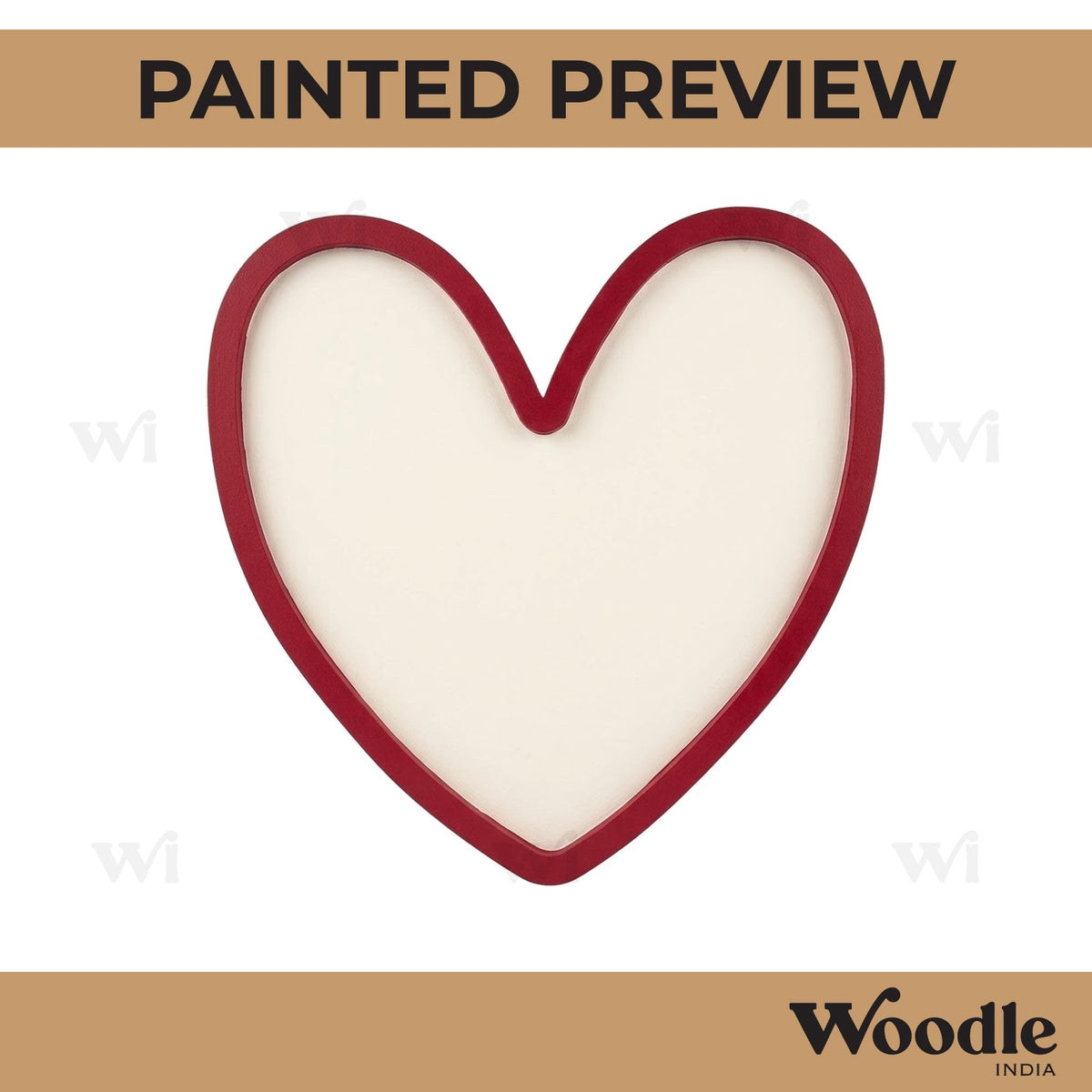 Heart Frame MDF Design 5