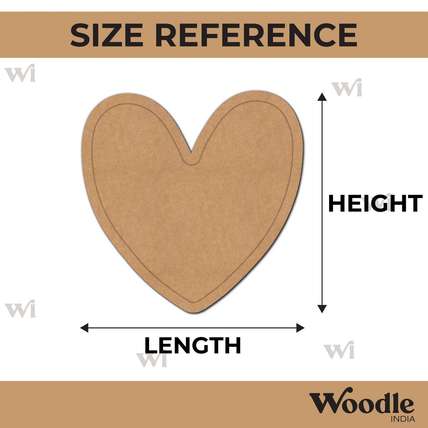 Heart Frame MDF Design 5
