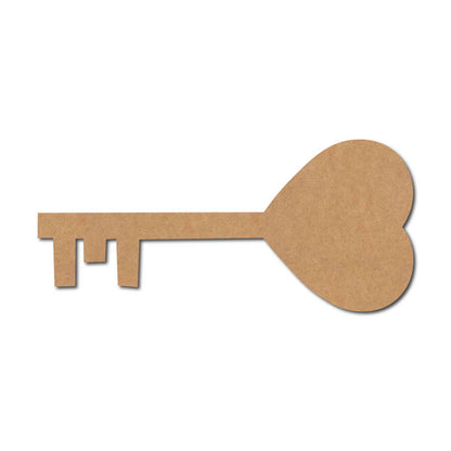 Heart Key Cutout MDF Design 1