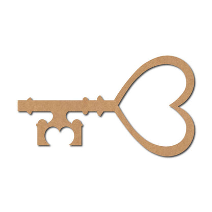 Heart Key Cutout MDF Design 2