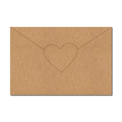 Heart Mail Letter Pre Marked MDF Design 1