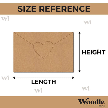 Heart Mail Letter Pre Marked MDF Design 1