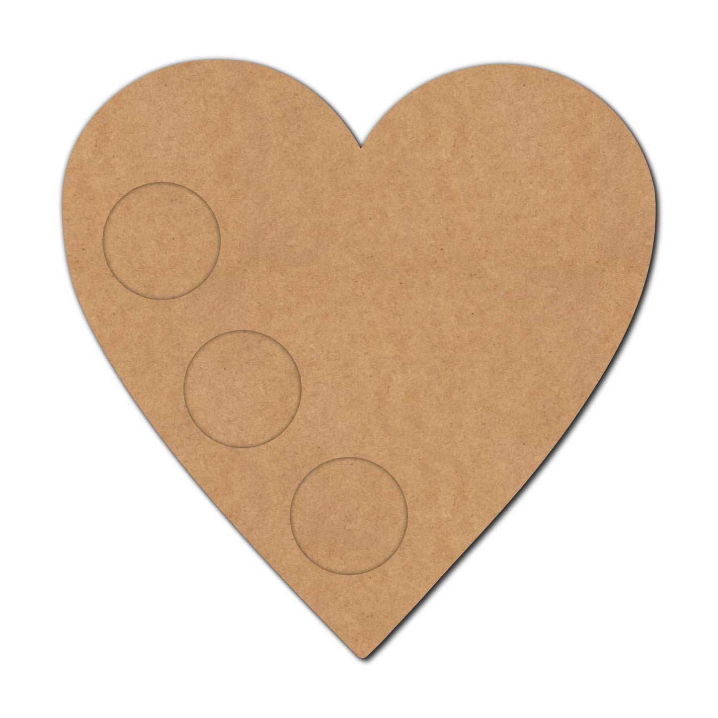 Heart Multiple Diya Tealight Holder MDF Design 1