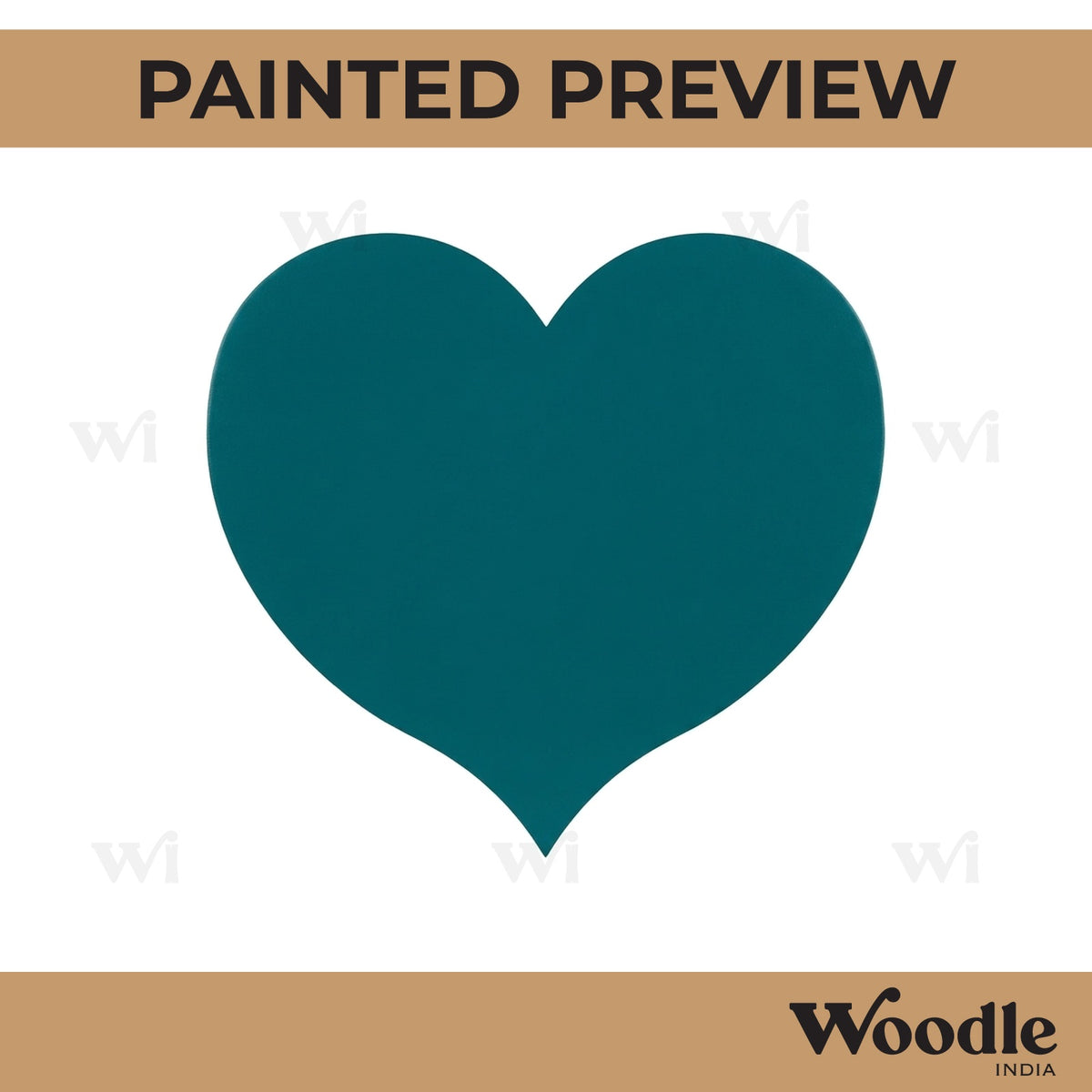 Heart Poker Cutout MDF Design 1