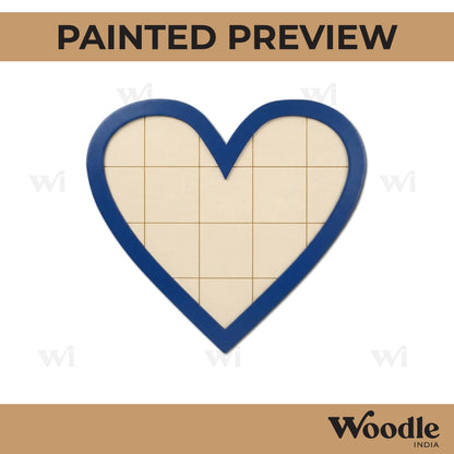 Heart Pre Marked Base MDF Design 1