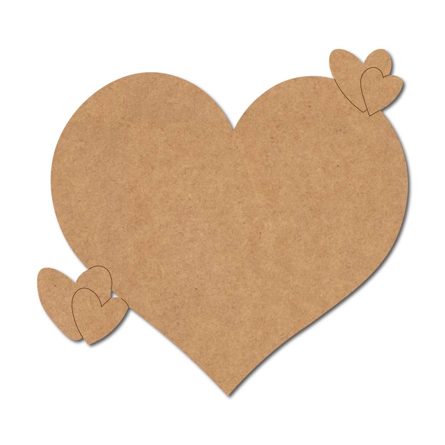 Heart Pre Marked Base MDF Design 2
