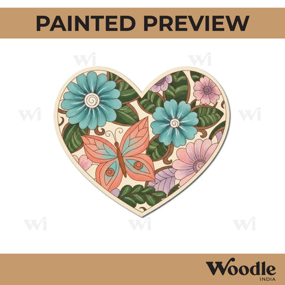 Heart Pre Marked MDF Design 1