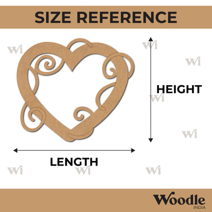 Heart Pre Marked MDF Design 2