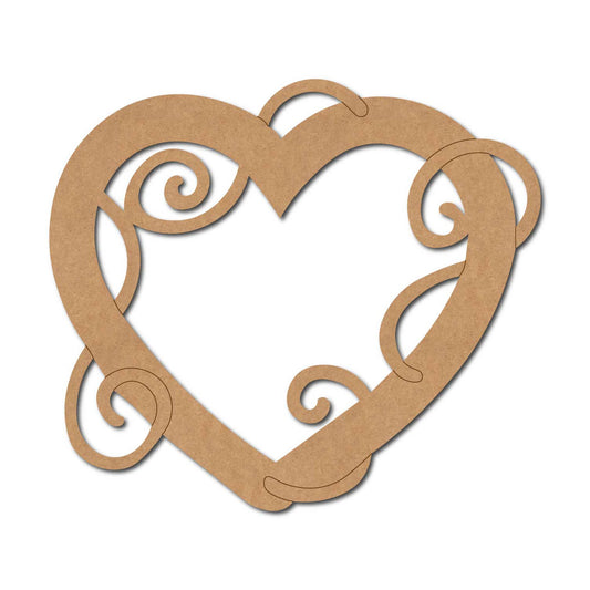 Heart Pre Marked MDF Design 2