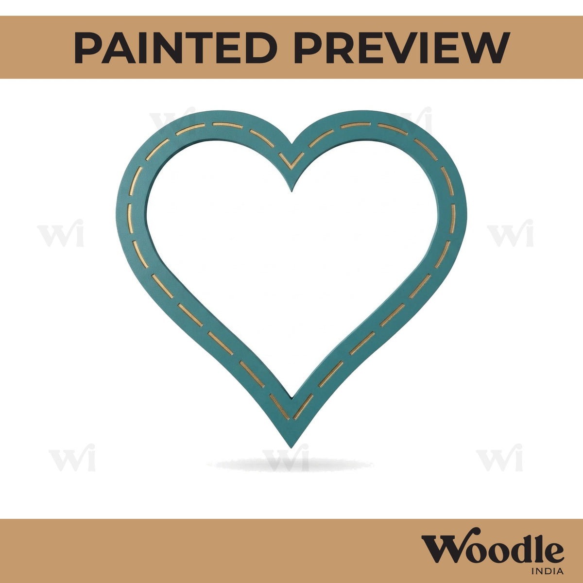 Heart Pre Marked MDF Design 3
