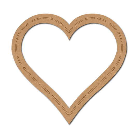 Heart Pre Marked MDF Design 3