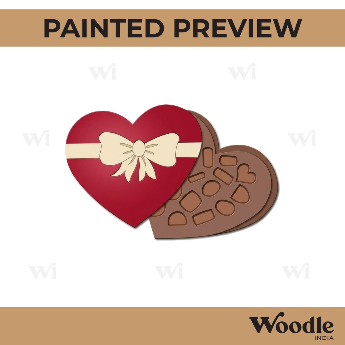 Heart Pre Marked MDF Design 4