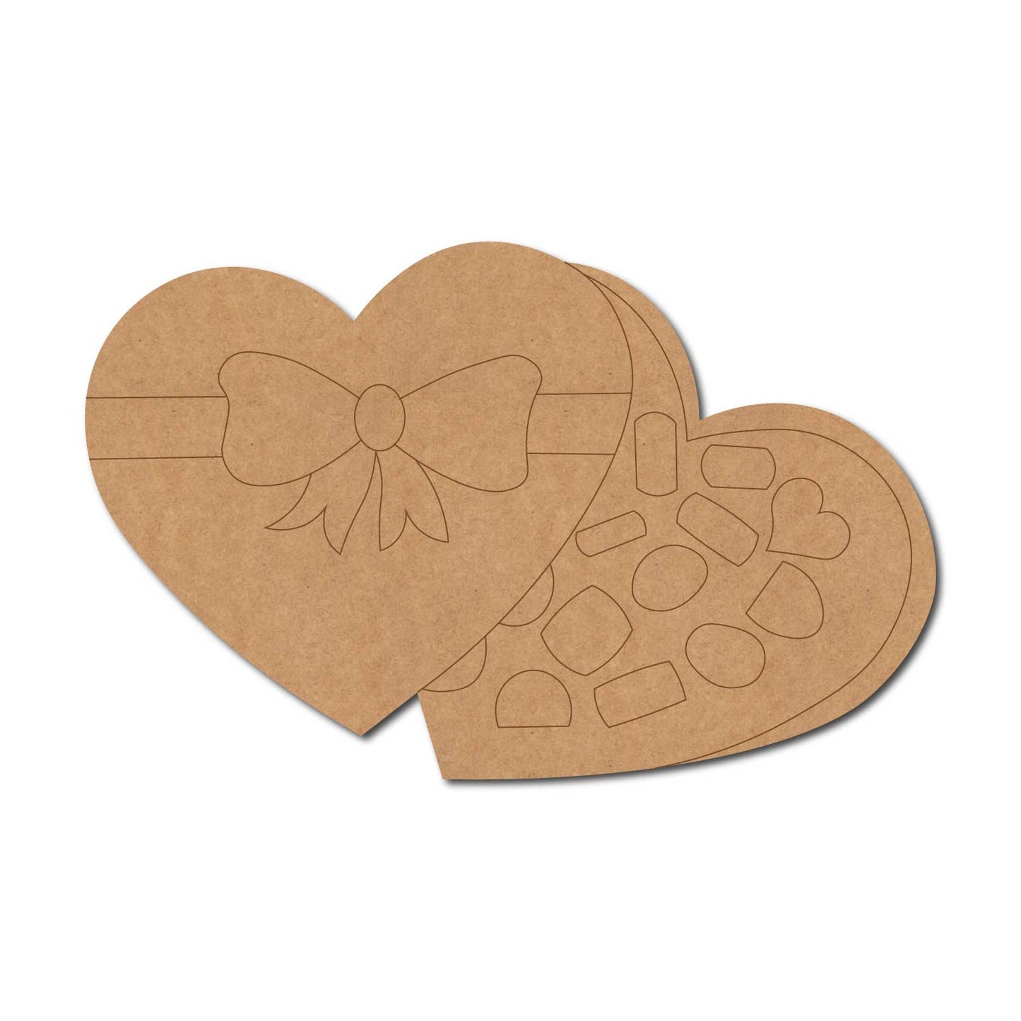 Heart Pre Marked MDF Design 4