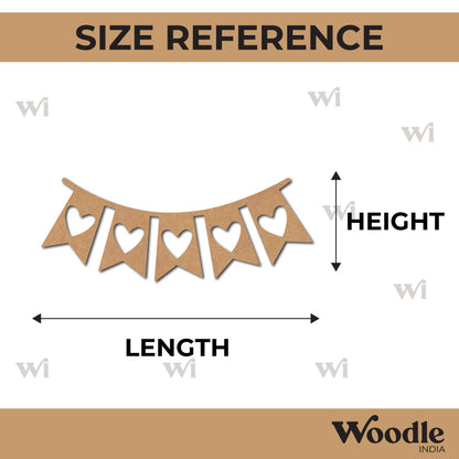 Heart Toran Cutout MDF Design 1