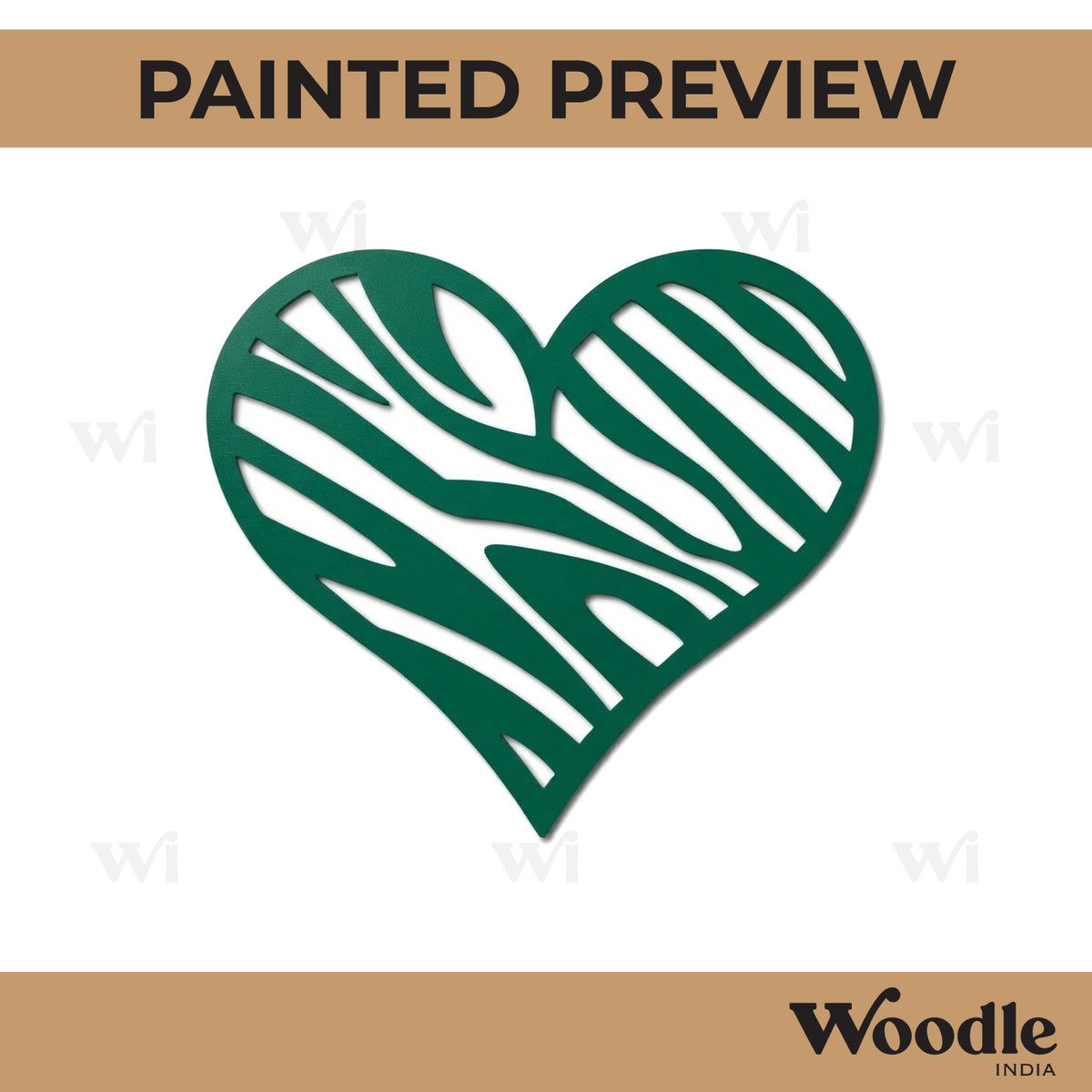 Heart Cutout MDF Design 13
