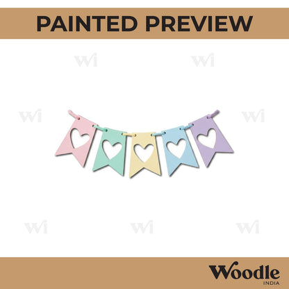 Heart Toran Cutout MDF Design 1