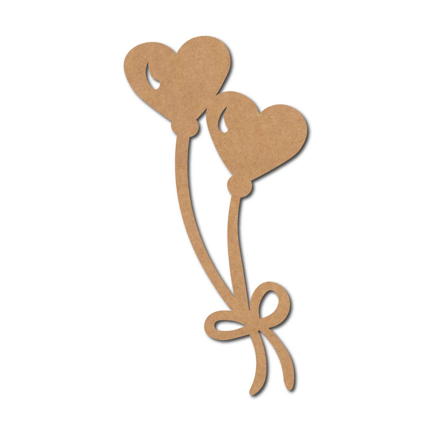 Hearts Balloons Cutout MDF Design 1
