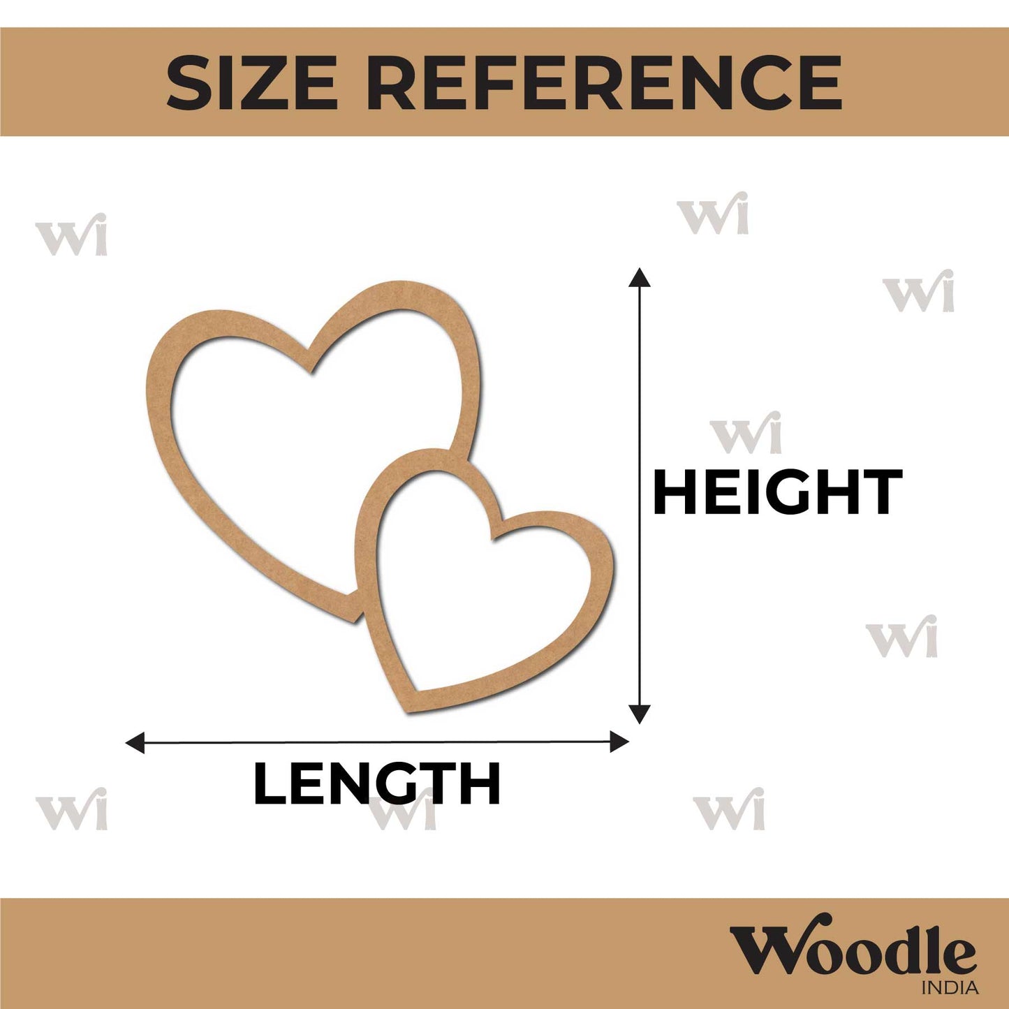 Hearts Cutout MDF Design 3