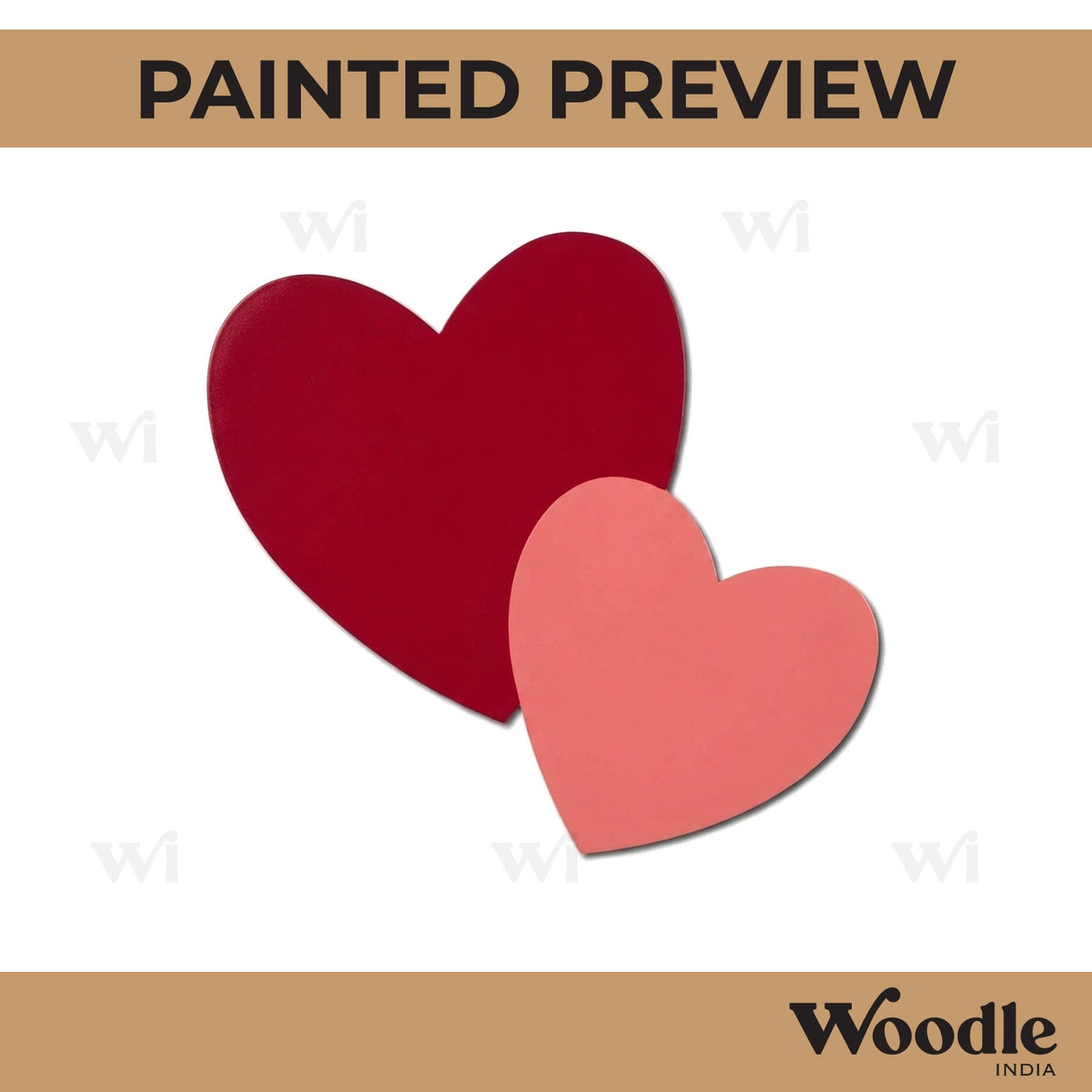 Hearts Cutout MDF Design 4
