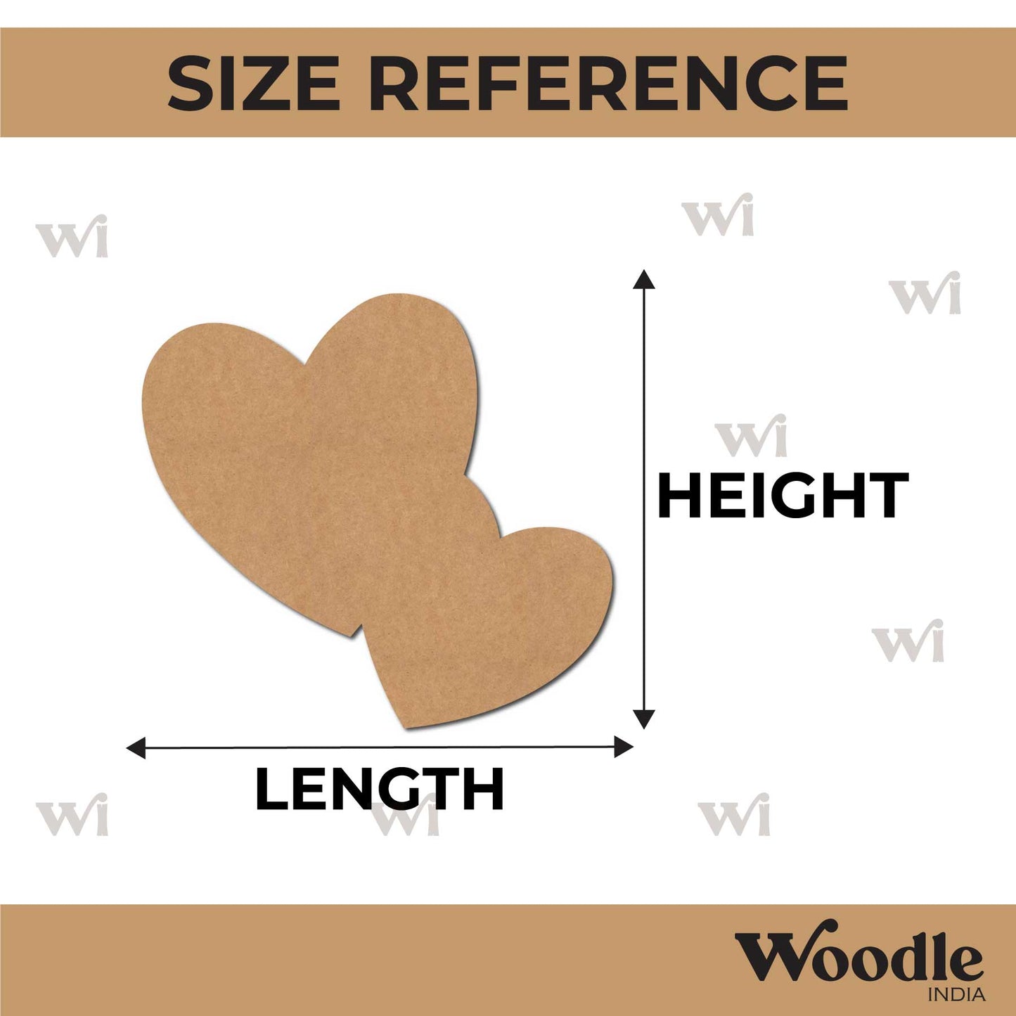 Hearts Cutout MDF Design 4