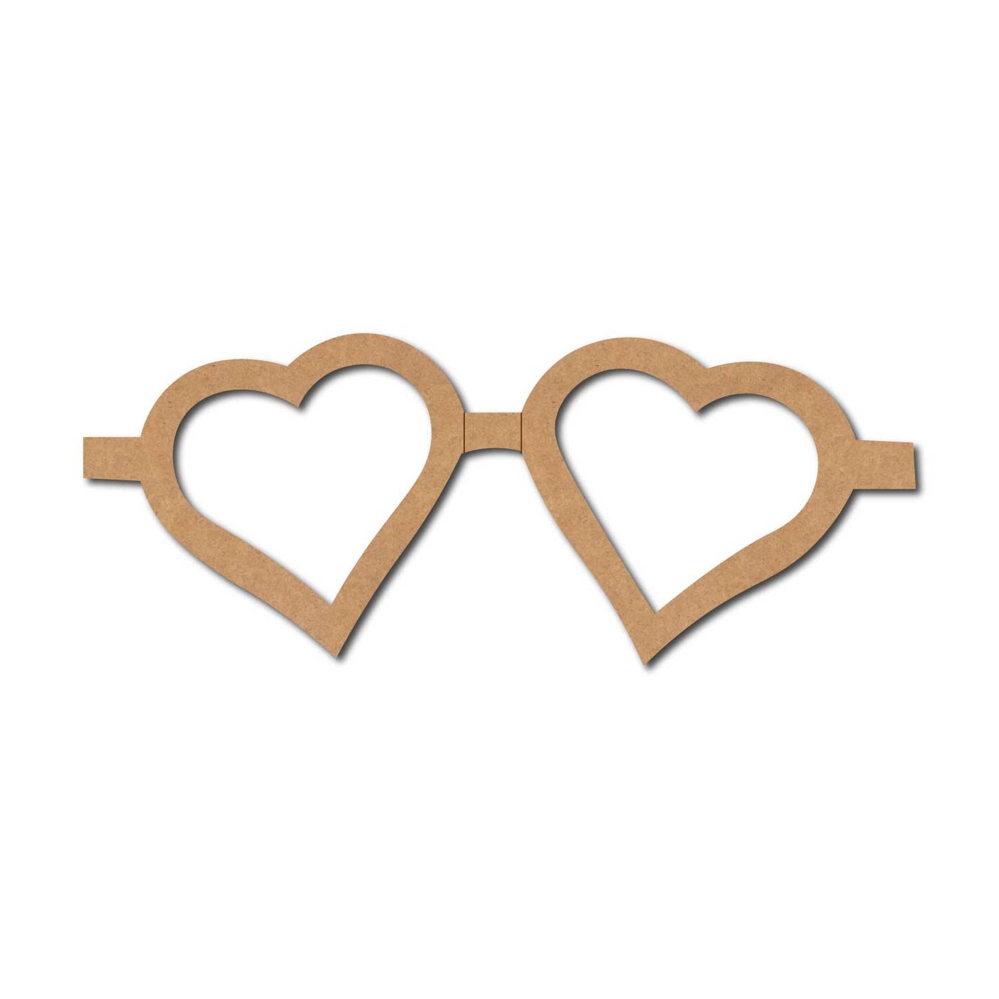 Hearts Spectacles Pre Marked MDF Design 1