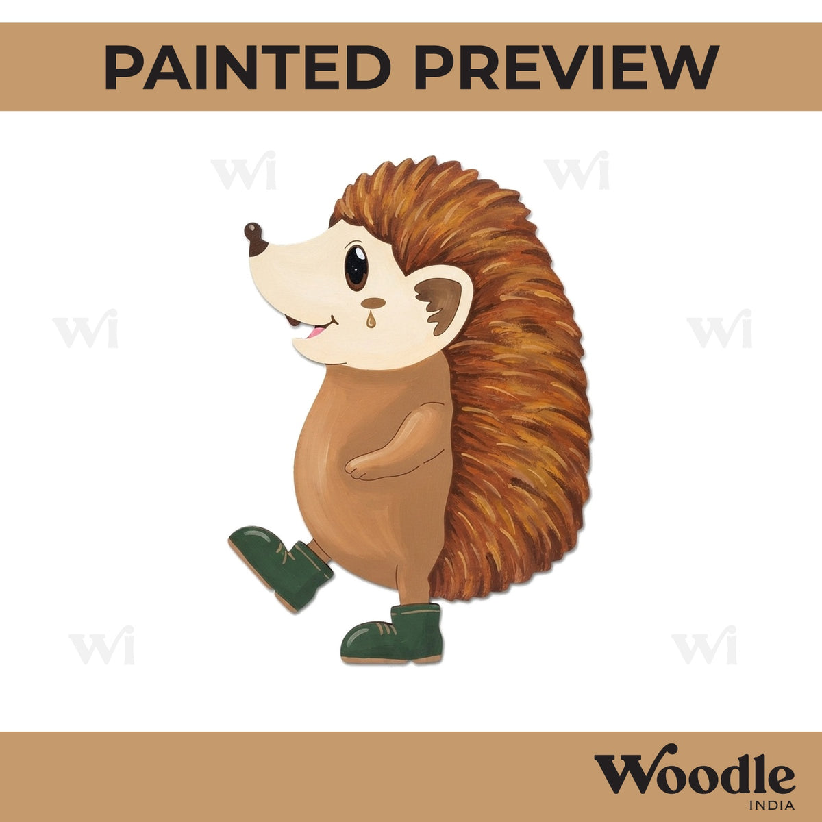 Hedgehog Pre Marked MDF Design 1