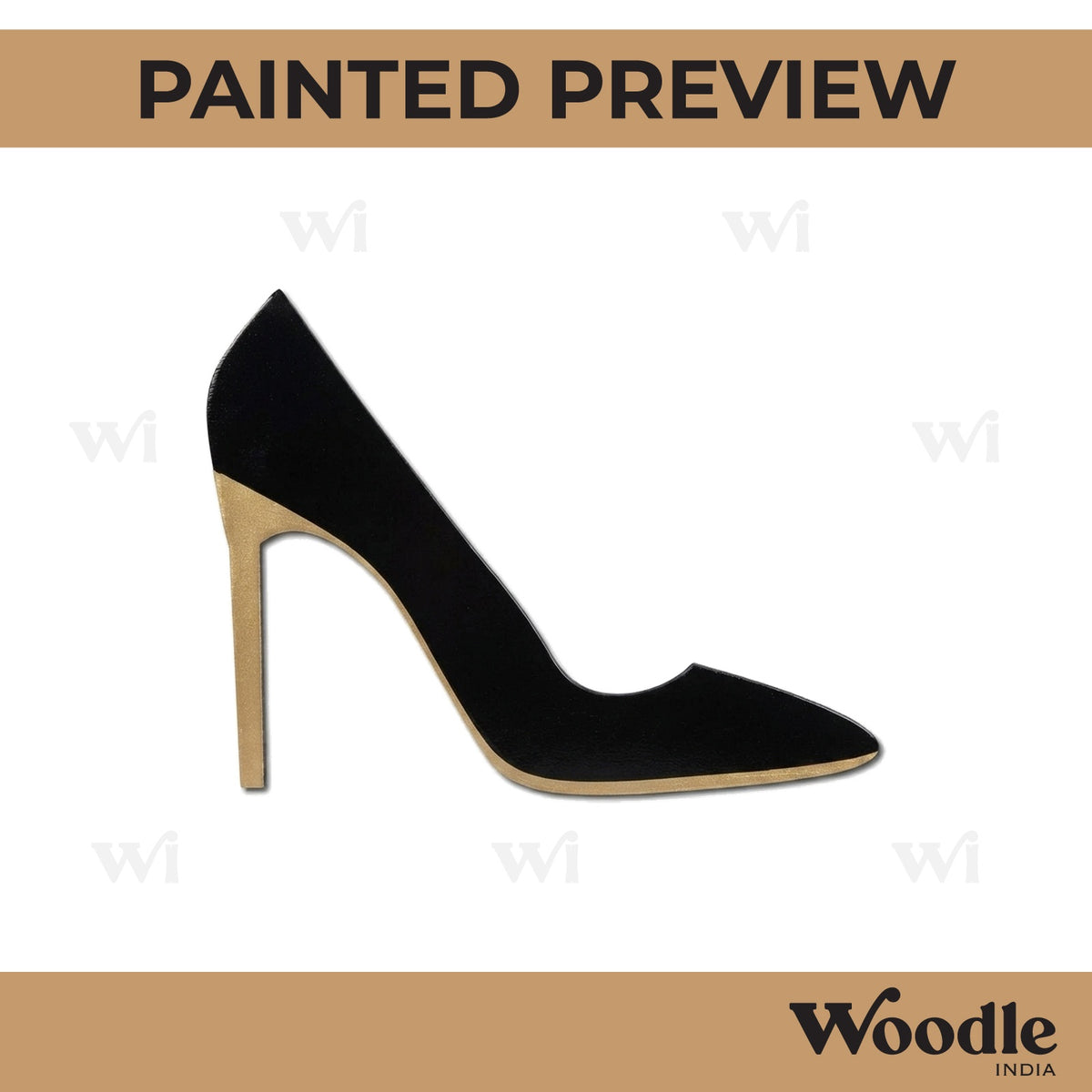 Heels Cutout MDF Design 1