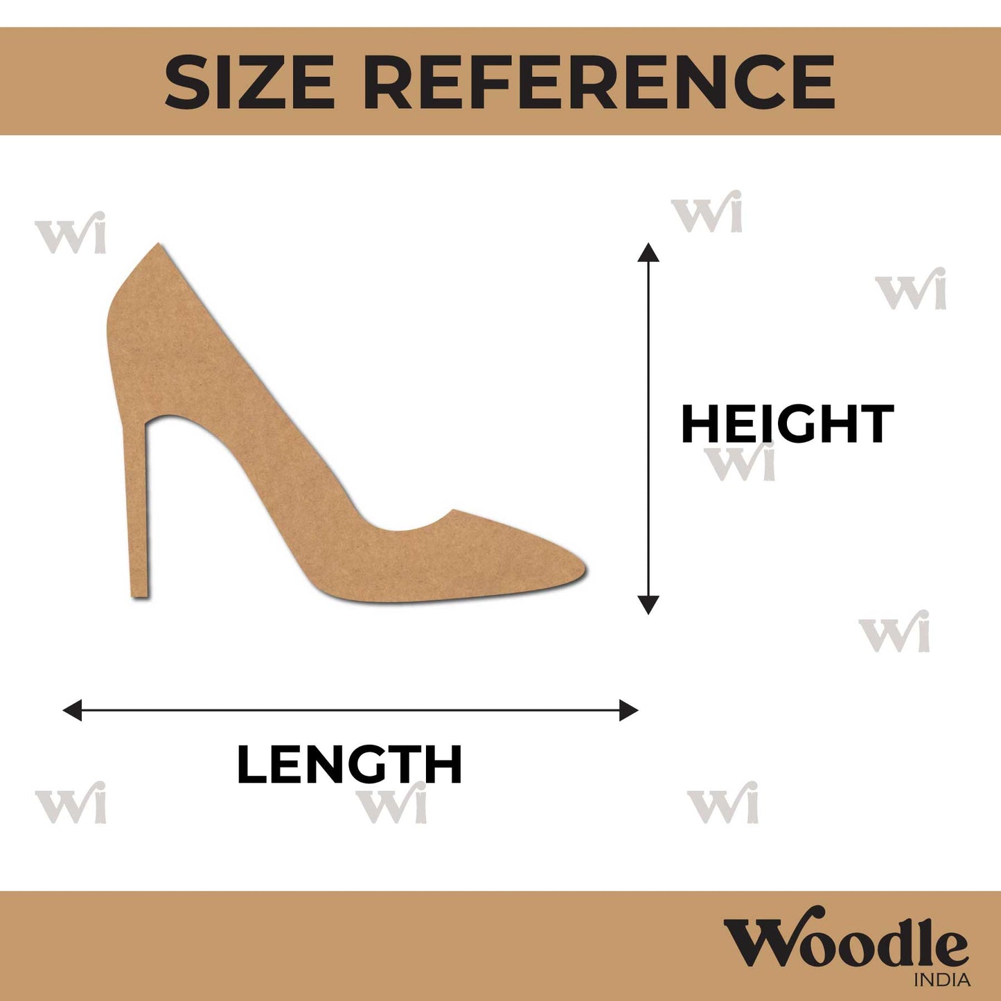 Heels Cutout MDF Design 1